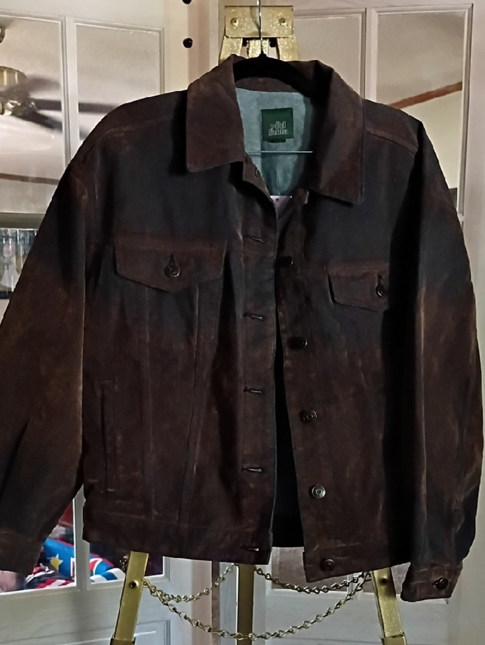 wild fable Brown Men's Oversized Bomber-Style Jacket